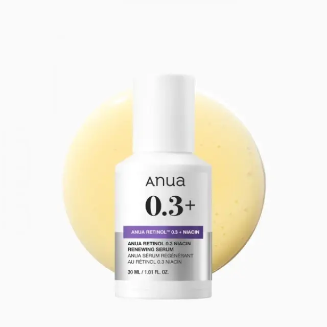 Anua Retinol 0.3% + Niacin Renewing Serum – Ορός με ρετινόλη + νιασιναμίδη για νεανική επιδερμίδα 30ml