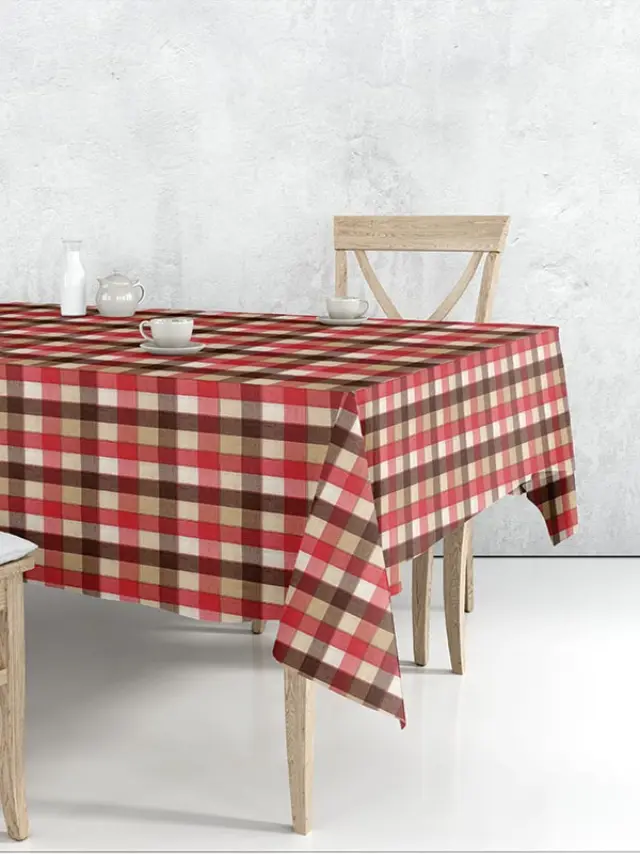 Τραπεζομάντηλο 6997 Red 140x180 Sunshine