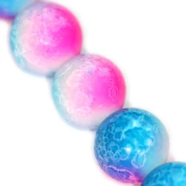 Χάντρα Επικαλυμένη Pink-Blue Ø8mm ~110τεμ