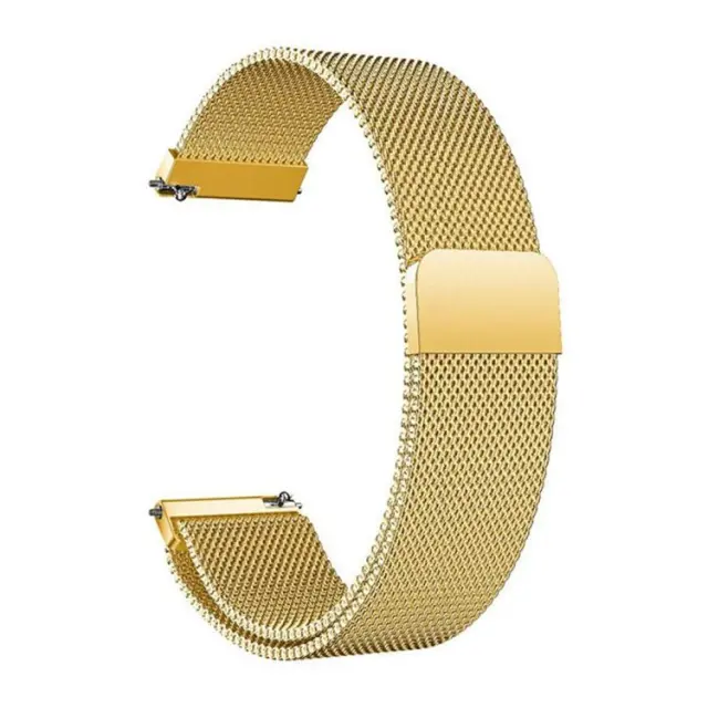 Milanese Stainless Steel Band για Samsung Gear S3 46mm/ Pace/ Stratos/ Watch GT/ GT2 / GTR /Versa/ Magic 2 (Fits All 22mm) - Gold OEM