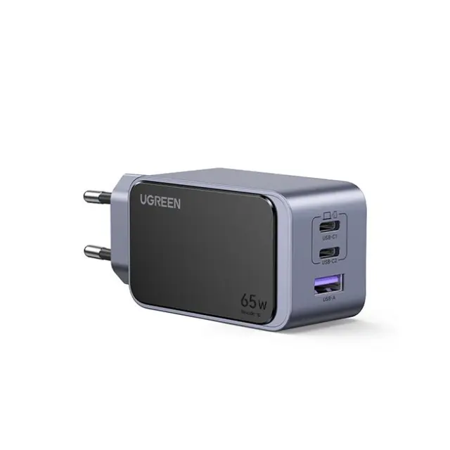 UGREEN Φορτιστής Nexode S 65W 3-Port GaN Gray (35042)