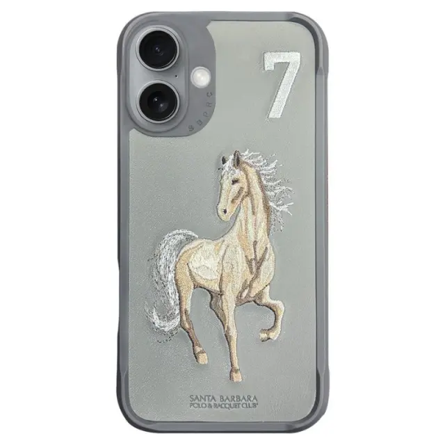 Santa Barbara Polo Racquet Club iPhone 16 Boris σε γκρι χρώμα