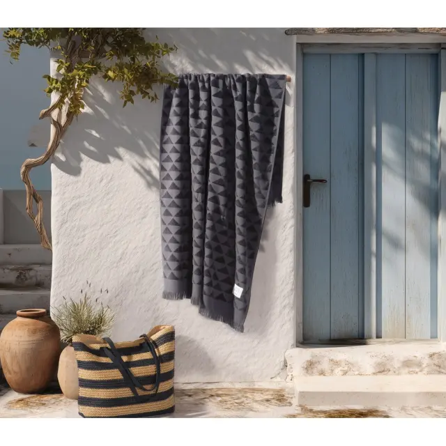 Nef-Nef Homeware Πετσέτα Θαλάσσης Virago 80x160 Black 3