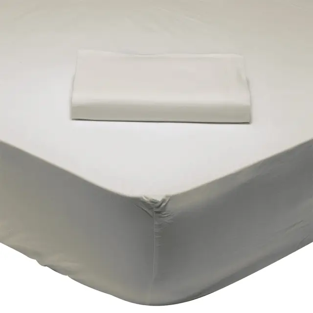 Σεντόνι μεμονωμένο Best ημίδιπλο 120x200+35cm με λάστιχο Das home Γκρι Ανοιχτό