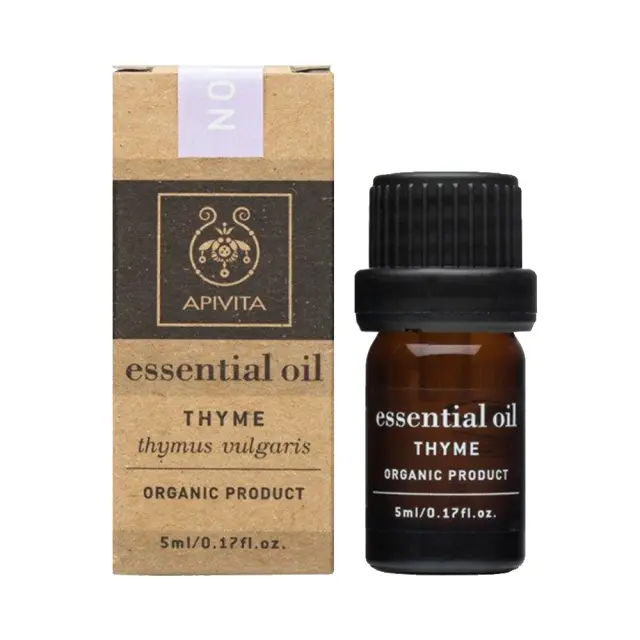 Apivita Essential Oil Βιολογικό Αιθέριο Έλαιο Θυμάρι 5ml