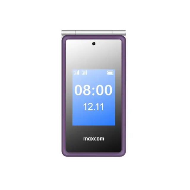 Maxcom MM835 4G (Dual Sim) 3.5"+ 2.4” με Κάμερα, Φακό, Ραδιόφωνο και Πλήκτρο Έκτακτης Ανάγκης Μωβ