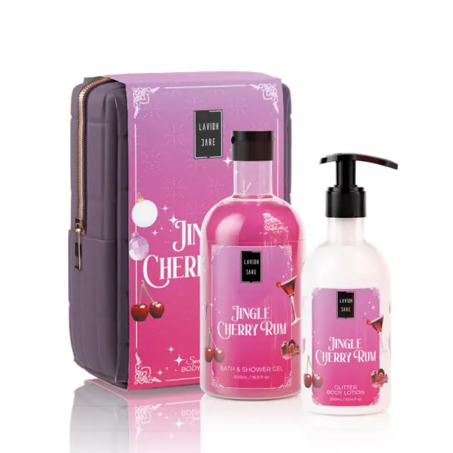 Lavish Care Jingle Cherry Rum Σετ Περιποίησης 2τμχ