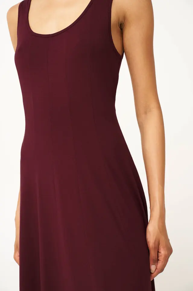 Καλοκαιρινό Αμάνικο Viscose Φόρεμα Vamp 24485 RED WINDSOR 3