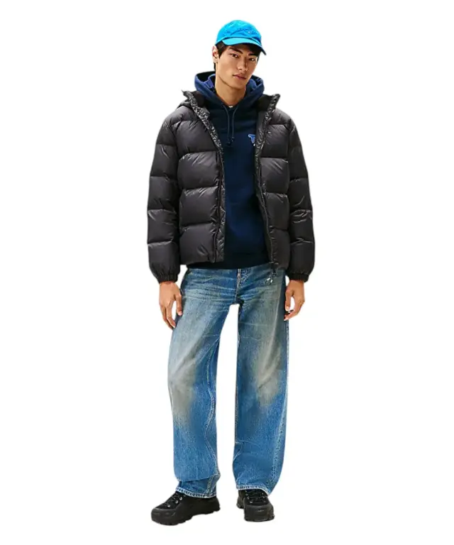 Tommy Hilfiger - Ανδρικό Αδιάβροχο Μπουφάν Th Essential Down Regular Fit DM0DM19786-BDS Μαύρο - 2XL 2