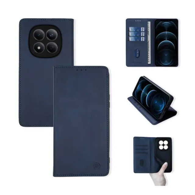 Θήκη Πορτοφόλι Vintage Magnet Wallet Sonique Xiaomi Redmi Note 15 Pro Plus 5G / Poco M8 Pro 5G Μπλε Σκούρο 2