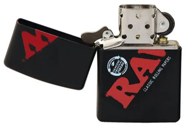 ZIPPO Raw Αναπτήρας - Black with Logo 3