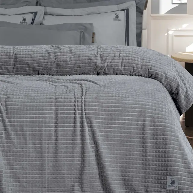 Κουβέρτα fleece grey 220x240cm γκρι Greenwich Polo Club 3450 2