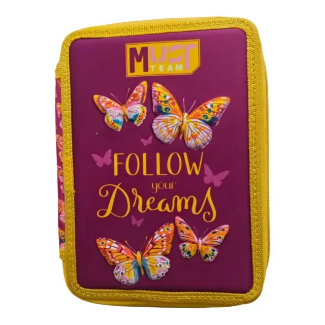 Κασετίνα Διπλή Γεμάτη Must Butterfly Follow Your Dreams / 587247 (Must)