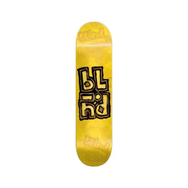 Blind Yellow Deck OG Stacked Stamp - Κίτρινη σανίδα 7.75''