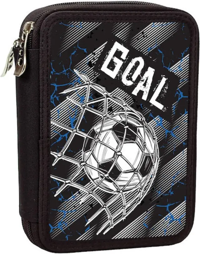 Κασετίνα Διπλή Γεμάτη Goal / 357-30100 (Back Me Up)
