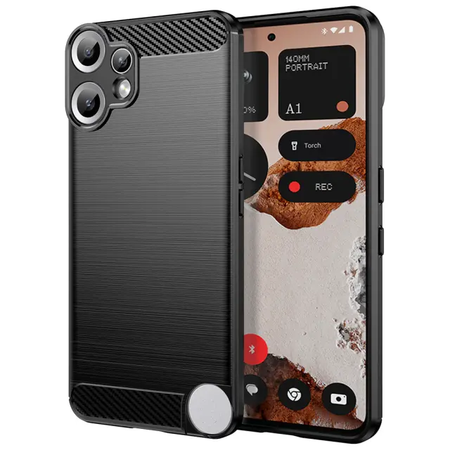 Techsuit - Carbon Silicone - Nothing CMF Phone 2 Pro - Black