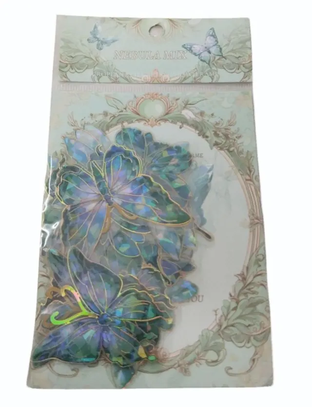 Stickers blue butterfly