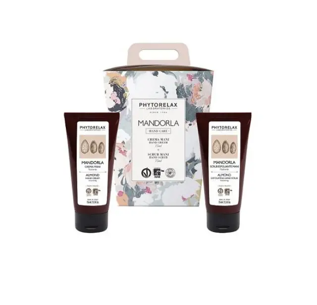 Phytorelax Mandorla Almond Hand Cream Κρέμα Χεριών, 75ml & Exfoliating Hand Scrub Απολεπιστικό Χεριών, 75ml