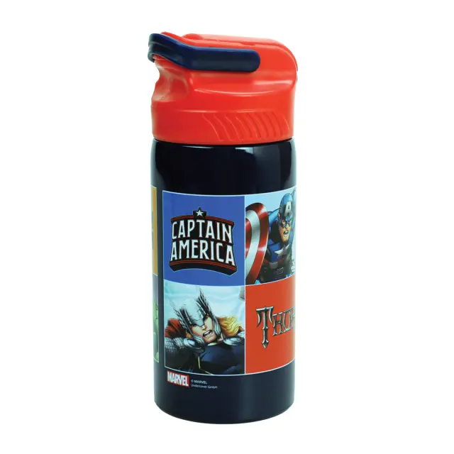Παγούρι ανοξείδωτο με καλαμάκι Avengers 500ml