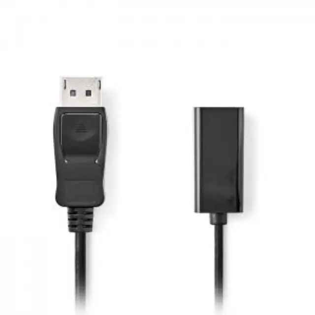 Καλώδιο DisplayPort αρσ. - HDMI θηλ., 0.20m σε μαύρο χρώμα. 2