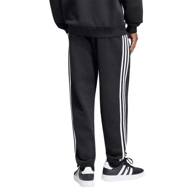 adidas Sportswear Men's 3Stripes Fleece Tapered Cut Pant Μαύρο - Άσπρο KY6526 (adidas Sportswear) 2