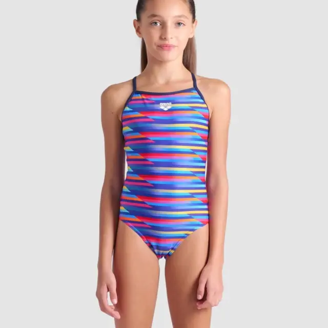 Arena Girl's Racing Stripe Swimsuit Πολύχρωμο 009006-570 (Arena)