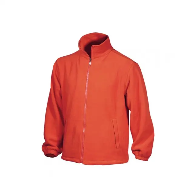 Fageo 614 Ζακέτα Εργασίας Fleece σε Κόκκινο Χρώμα