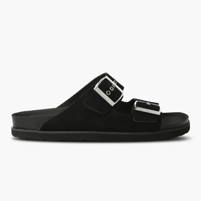 Genuins Πέδιλα Γυναικείο δέρμα Nubuck Μαύρο GEN/HAWAII PREM G104349 V/BLACK