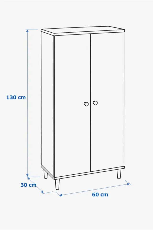 Ντουλάπι MEGRER Sapphire Δρυς 2