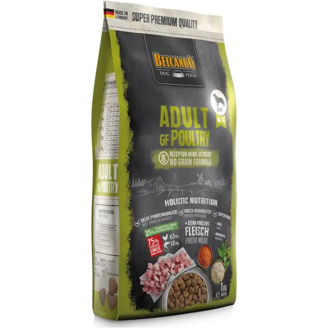 Belcando Adult GF Poultry Ξηρά Τροφή Χωρίς Σιτηρά για Ενήλικους Σκύλους Μεσαίων & Μεγαλόσωμων Φυλών με Πουλερικά 1kg