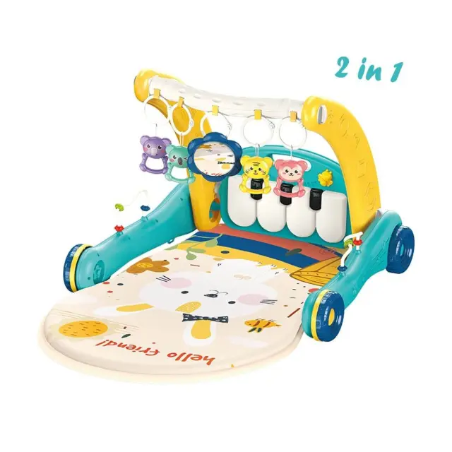 Γυμναστήριο-Περπατούρα Bebe Stars Piano Bunny 2in1 100-196