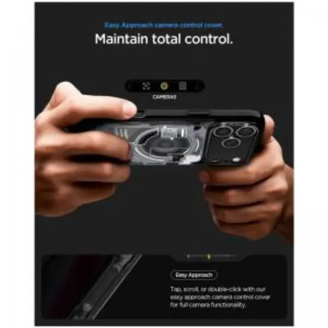 Θήκη TPU & PC Spigen Apple iPhone 18 Pro/ 17 Pro MagSafe Ultra Hybrid Zero One Μαύρο N71792 2