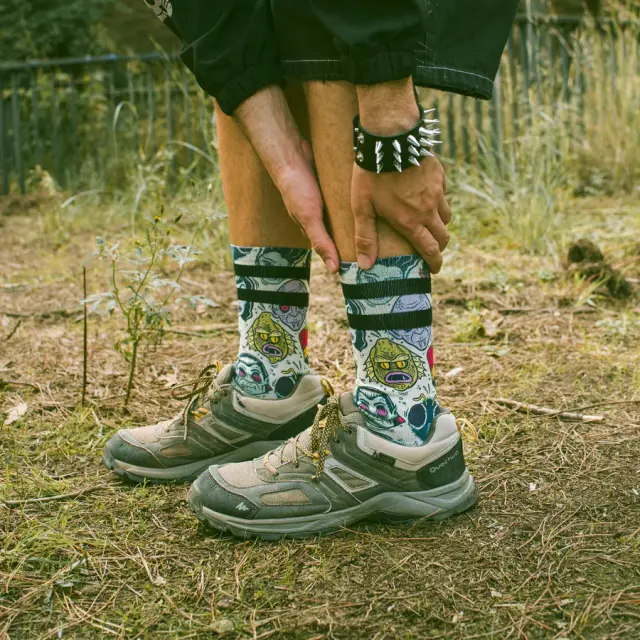 American Socks Villains Mid High Signature Κάλτσες Streetwear Unisex - 37-41 (S/M) 3