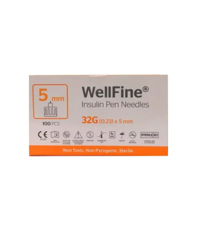 Ambitas WellFine Insulin Pen Needles 32G x 5mm 100τμχ