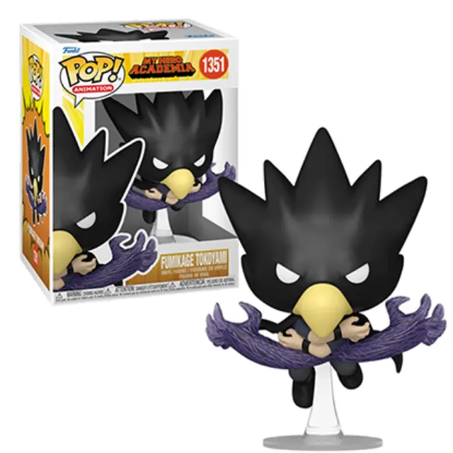 Funko Pop! Animation: My Hero Academia - Fumikage Tokoyami (FA) #1351 Vinyl Figure