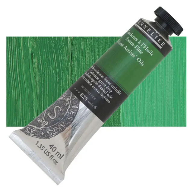 Sennelier Λάδι Finest Artists Oil 825 Cadmium Green Deep - 40ml