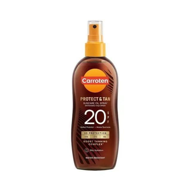 Carroten Protect & Tan Spray Αντηλιακό Λάδι Mαυρίσματος για Σώμα SPF20 150ml