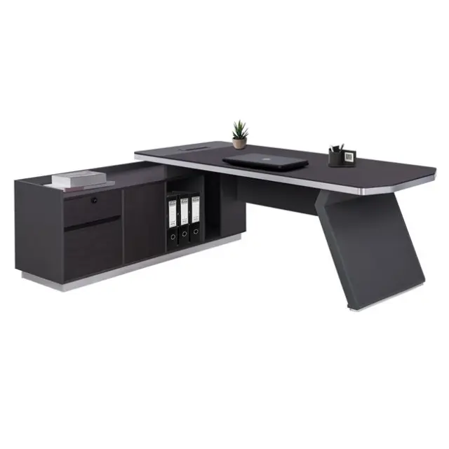 Γραφείο επαγγελματικό αριστερή γωνία Rosewood 220x180x76 εκ.
