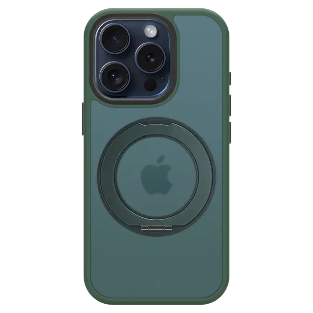 Tactical MagForce Hyperstand Cover for Apple iPhone 15 Pro Forest Green 3