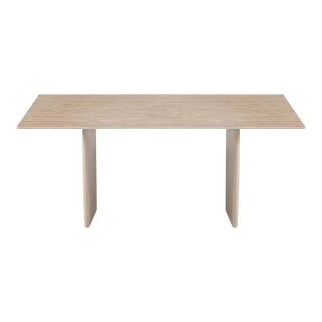 Τραπέζι Releno pakoworld sintered stone σε όψη τραβερτίνας 180x90x75εκ 3