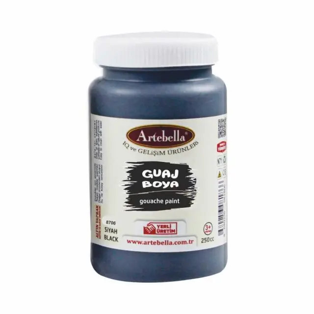 Artebella Τέμπερα - 8706 Black - 250ml