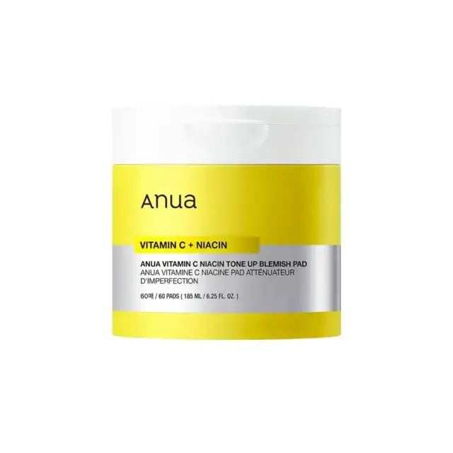 Anua Vitamin C+ Niacin Tone Up Blemish Pad Εμποτισμένα Βαμβάκια για Λεύκανση, 60τμχ