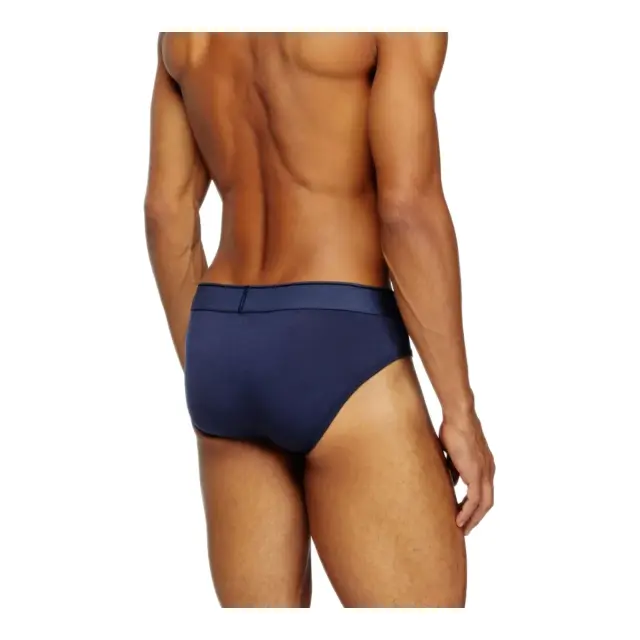 Diesel Ανδρικό Slip Tonal Logo Waistband Andre - Τριπλό Πακέτο, Χρώμα Σκούρο Μπλε-Μαύρο 3