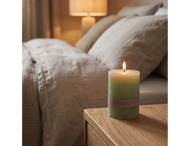 Κερί Kορμός Essentials by Home and Styling 420007410 Semi Transparant 6 x 8cm 420007410