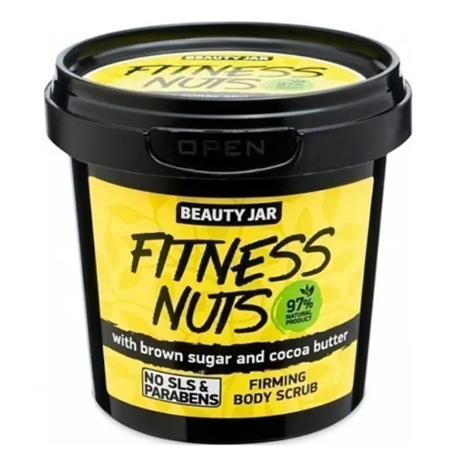 Beauty Jar “FITNESS NUTS” Συσφικτικό scrub σώματος, 200gr