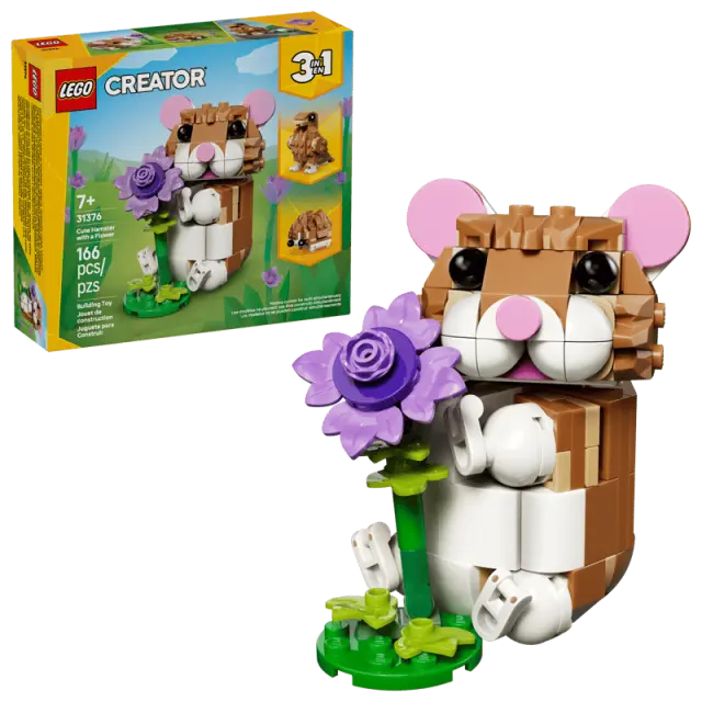 LEGO Creator 3-in-1 Cute Hamster with a Flower για 7+ Ετών 166τμχ 2