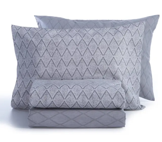 ΣΕΤ ΣΕΝΤΟΝΙΑ ΦΑΝΕΛΕΝΙΑ ΥΠΕΡΔΙΠΛΑ TORREDO 240X260 NEF-NEF HOMEWARE GREY 3