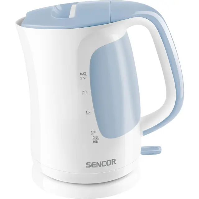 Βραστήρας Sencor SWK 2510WH 2.5lt 2200W με Διπλή Ένδειξη Στάθμης και Πλαστικό Σώμα Λευκός
