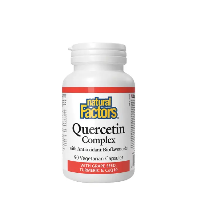 Natural Factors Quercetin Complex With Grape Seed, Turmeric & COQ10