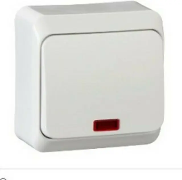 PRIMA - 1pole switch - 10AX, locator light, white